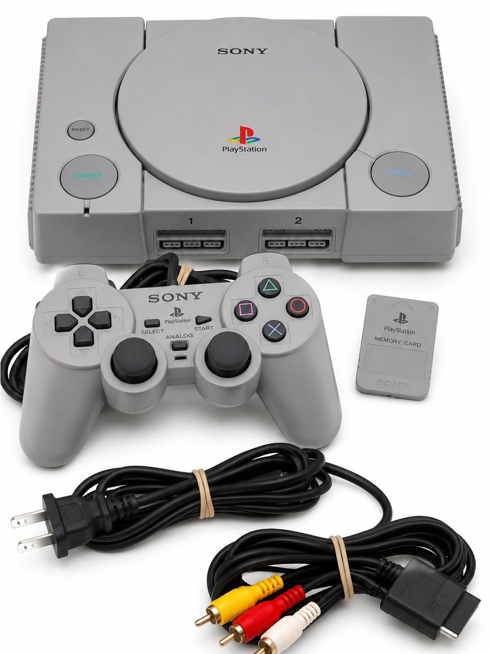 Sony PlayStation 1 PS1 Console Bundle SCPH-7501 Tested & Working
